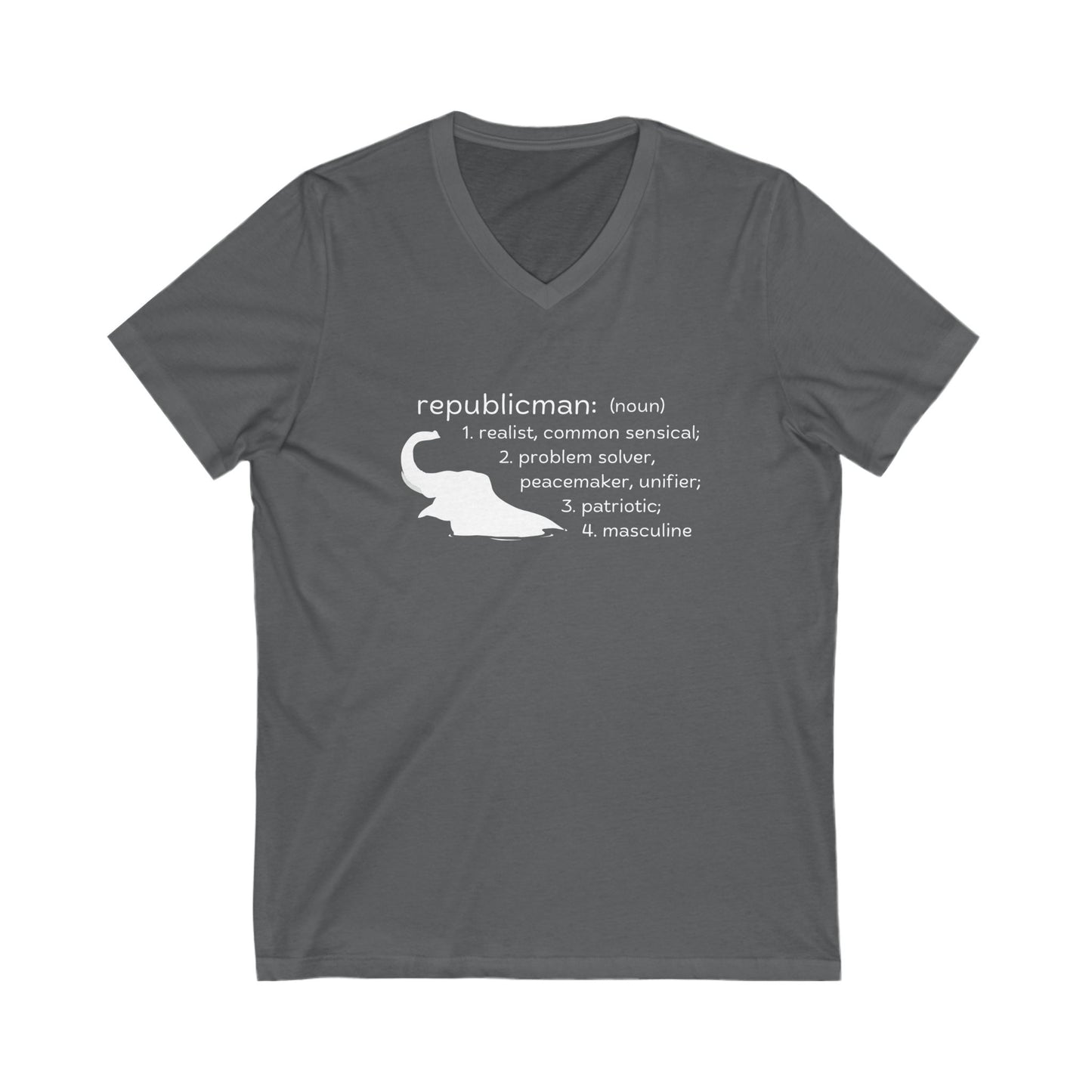 Republicman: Definition (White V-Neck)