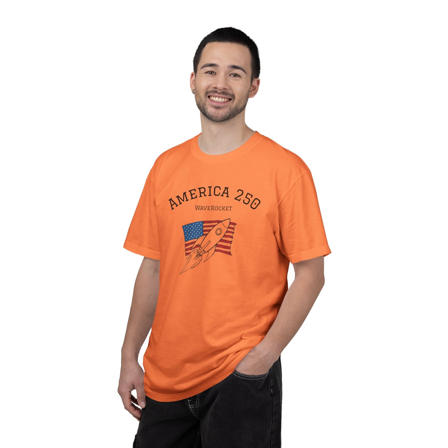 T-Shirt: America 250 WaveRocket