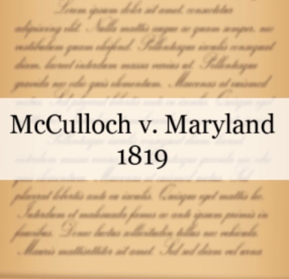 McCulloch v. Maryland