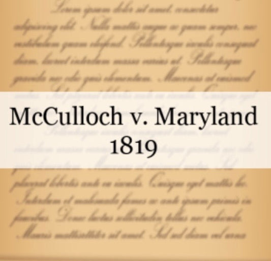 McCulloch v. Maryland