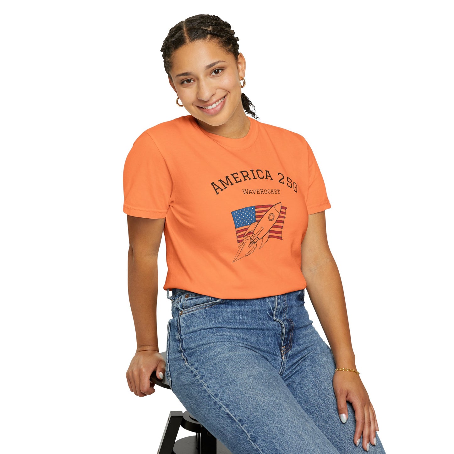 T-Shirt: America 250 WaveRocket