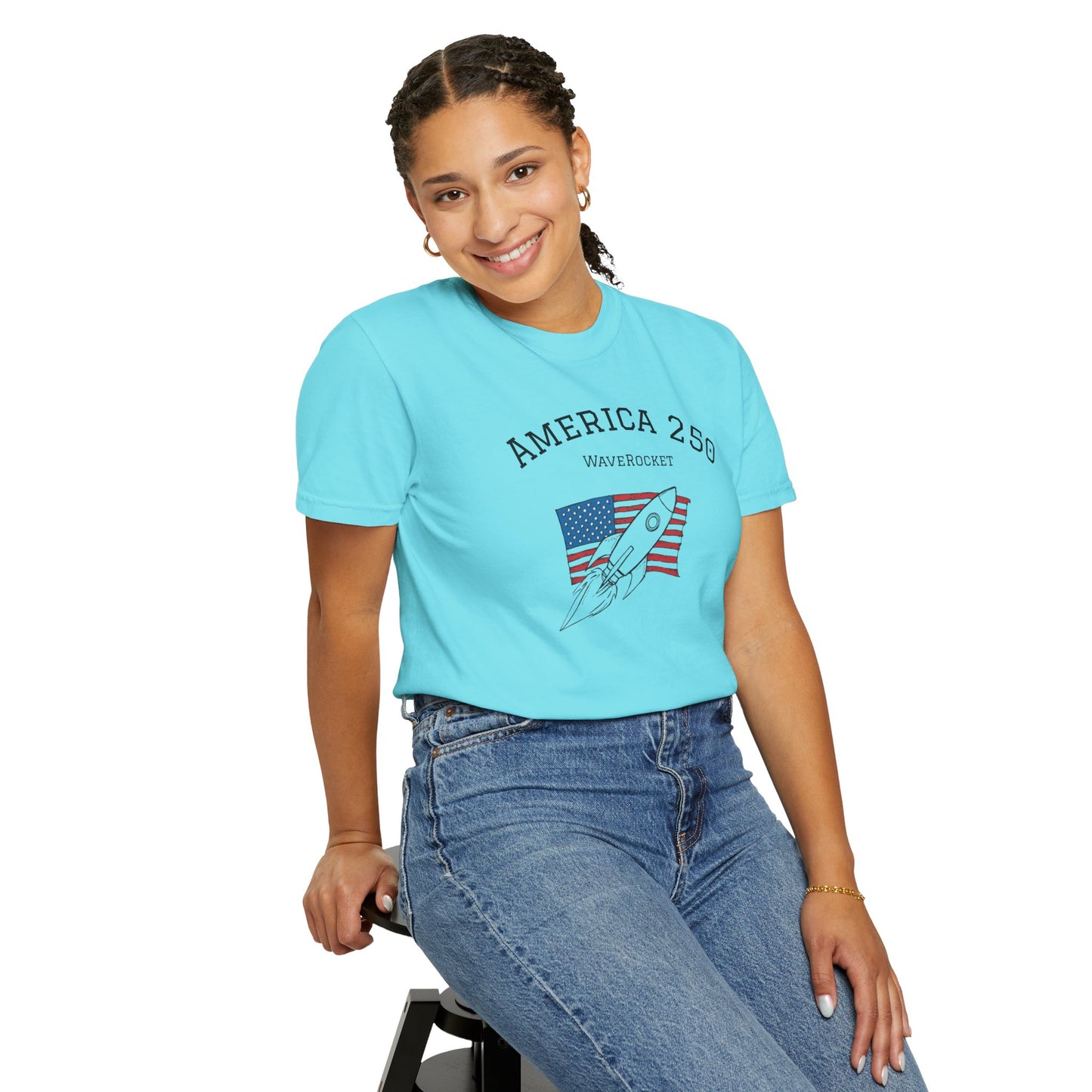T-Shirt: America 250 WaveRocket