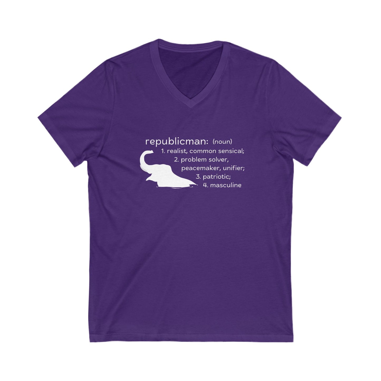 Republicman: Definition (White V-Neck)