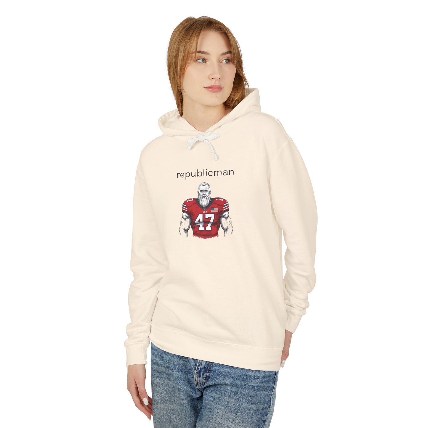 Hoodie: Republicman Football Player
