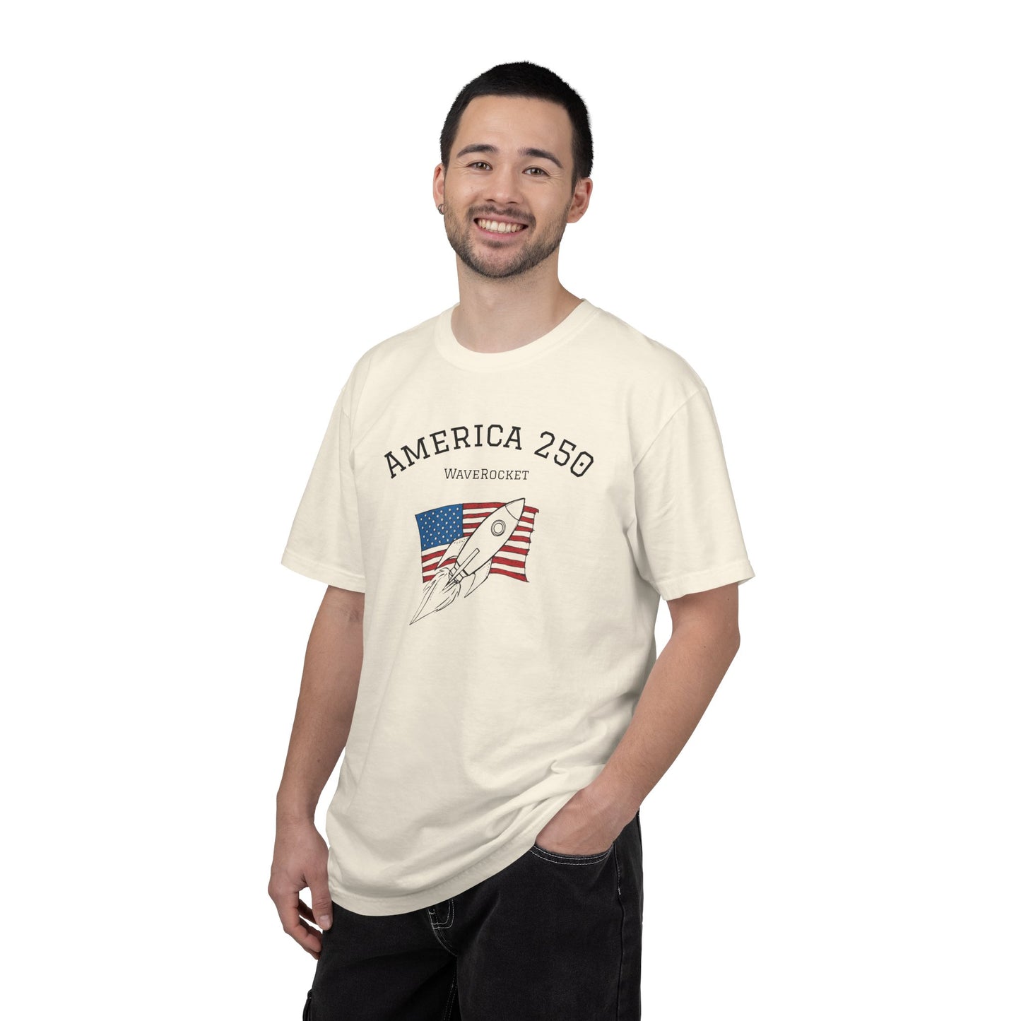 T-Shirt: America 250 WaveRocket