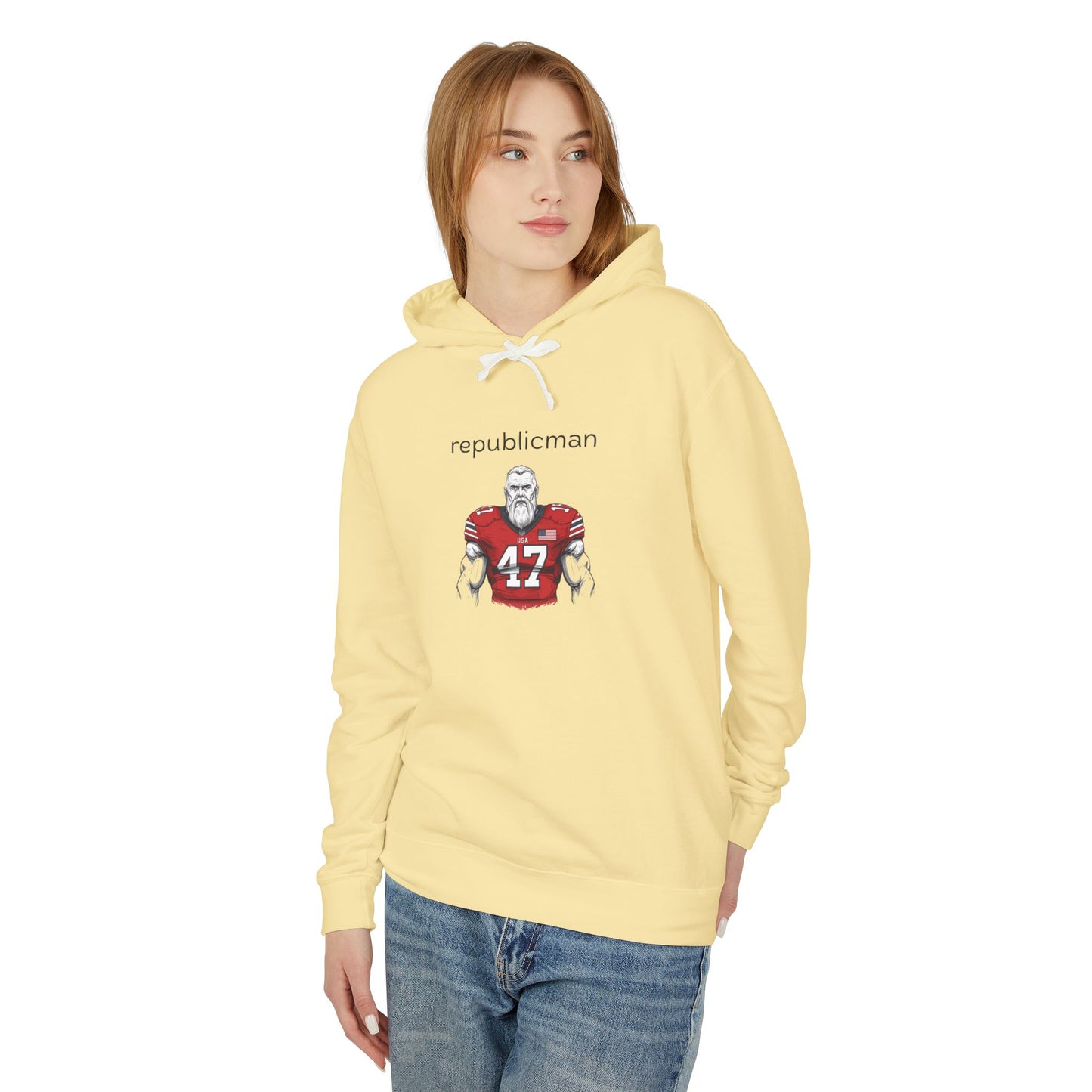 Hoodie: Republicman Football Player