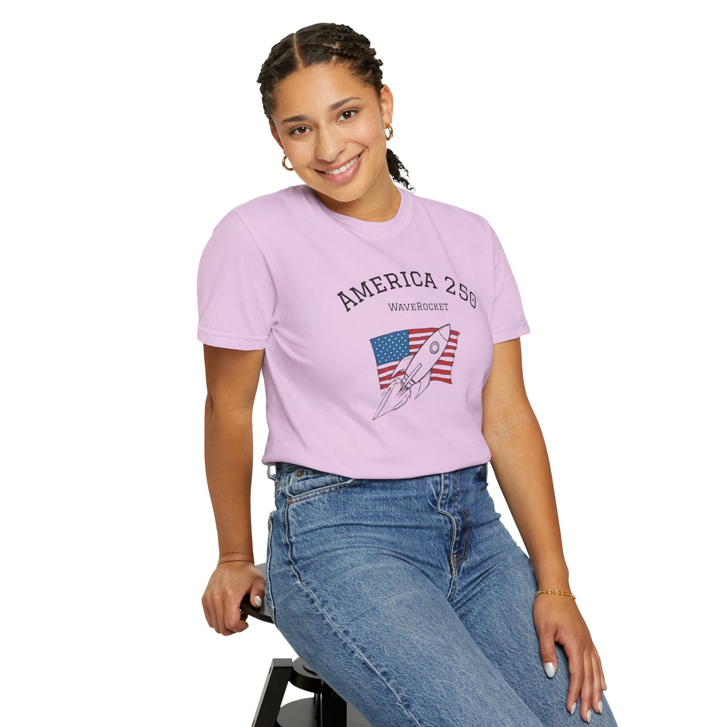 T-Shirt: America 250 WaveRocket
