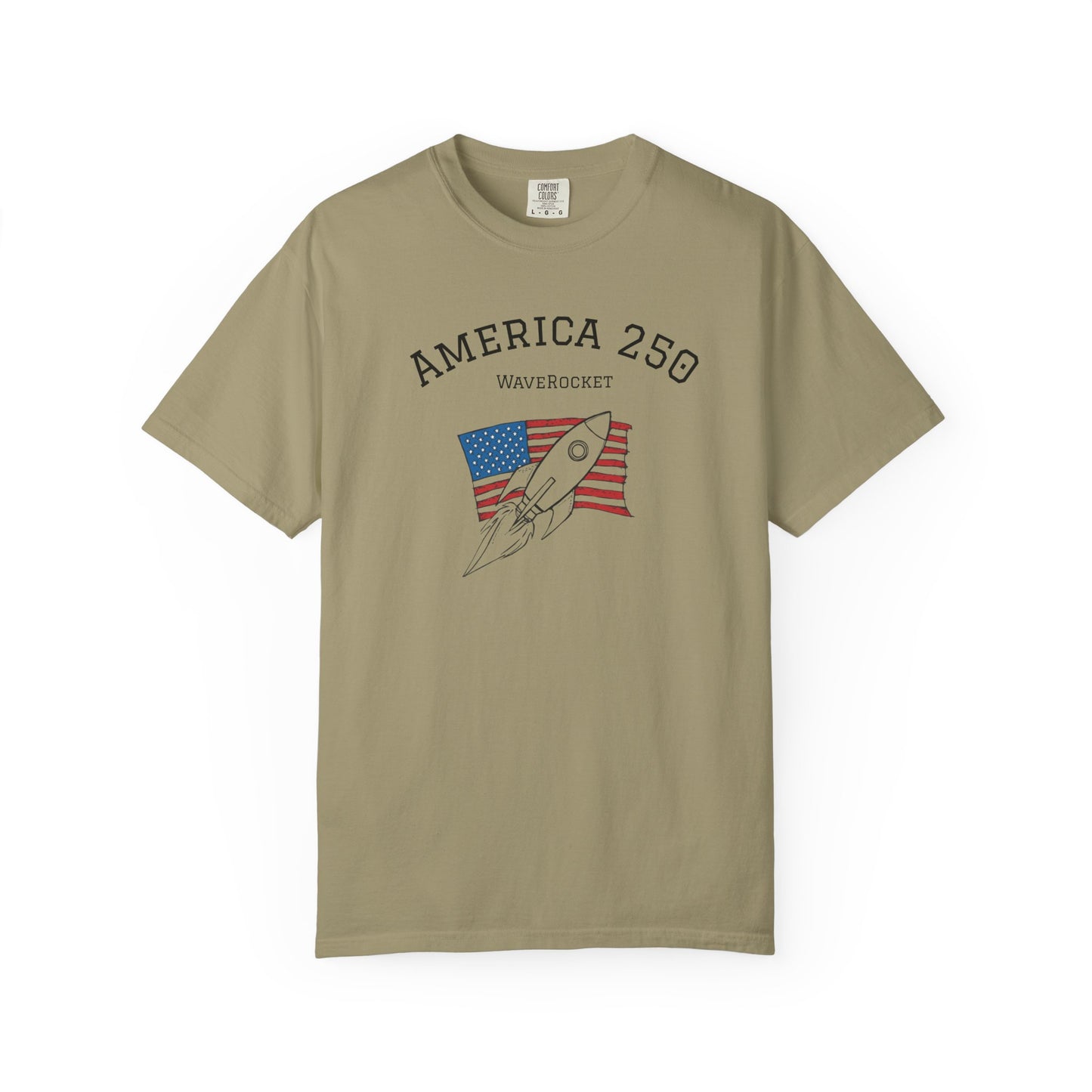 T-Shirt: America 250 WaveRocket
