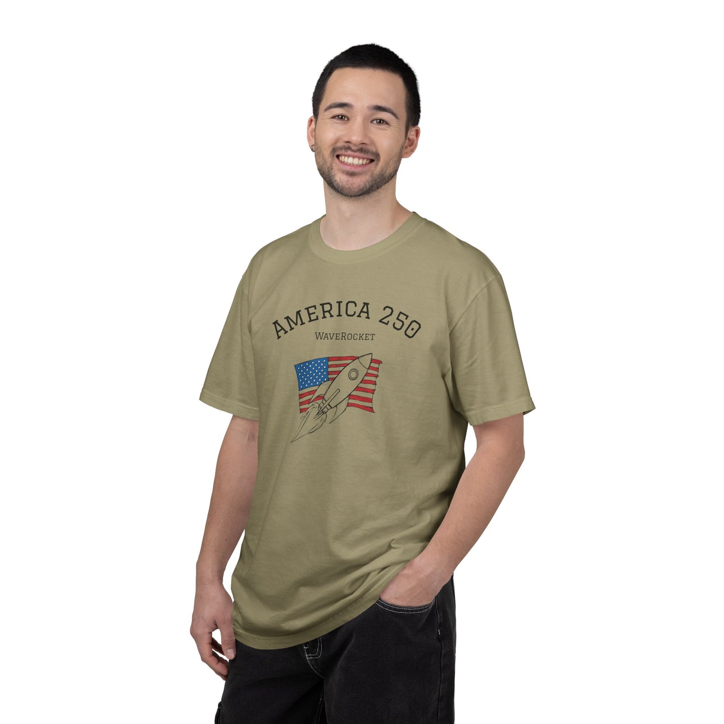 T-Shirt: America 250 WaveRocket