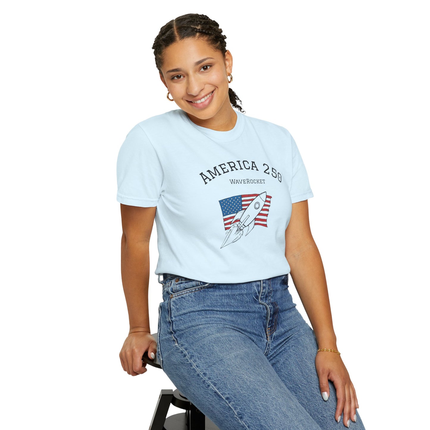 T-Shirt: America 250 WaveRocket