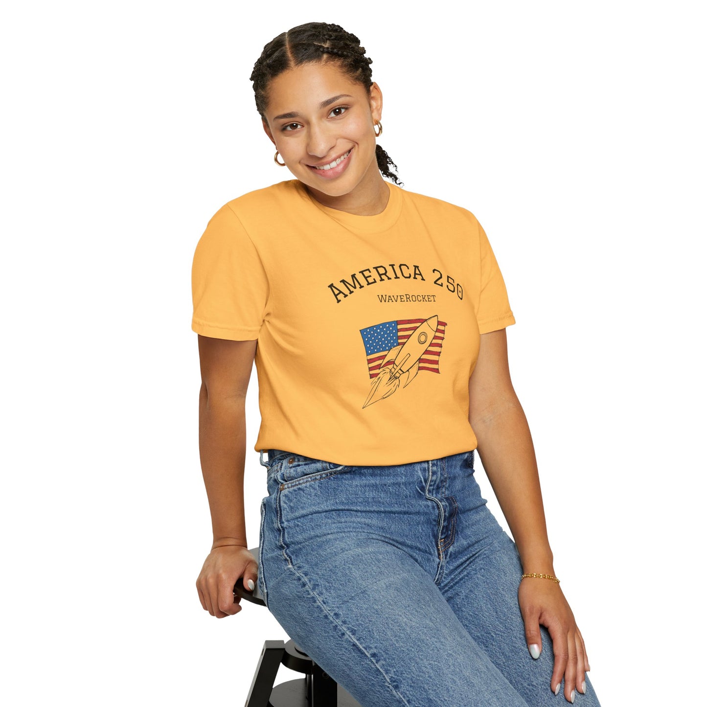 T-Shirt: America 250 WaveRocket