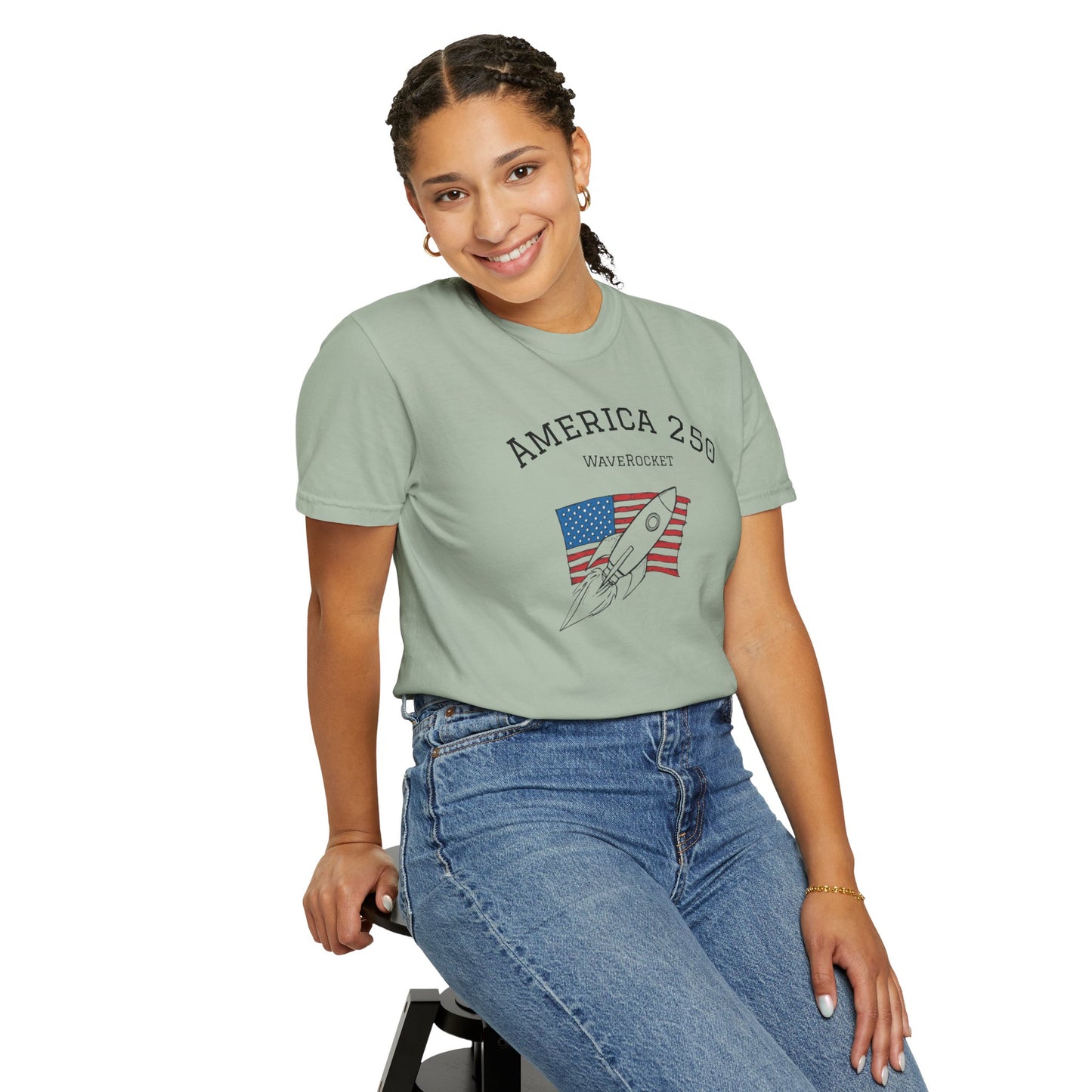 T-Shirt: America 250 WaveRocket