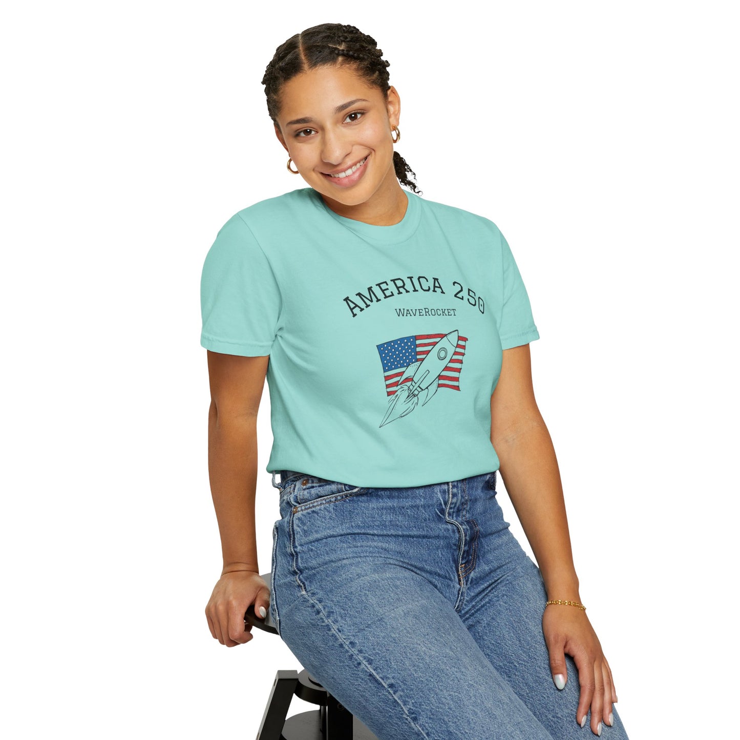 T-Shirt: America 250 WaveRocket