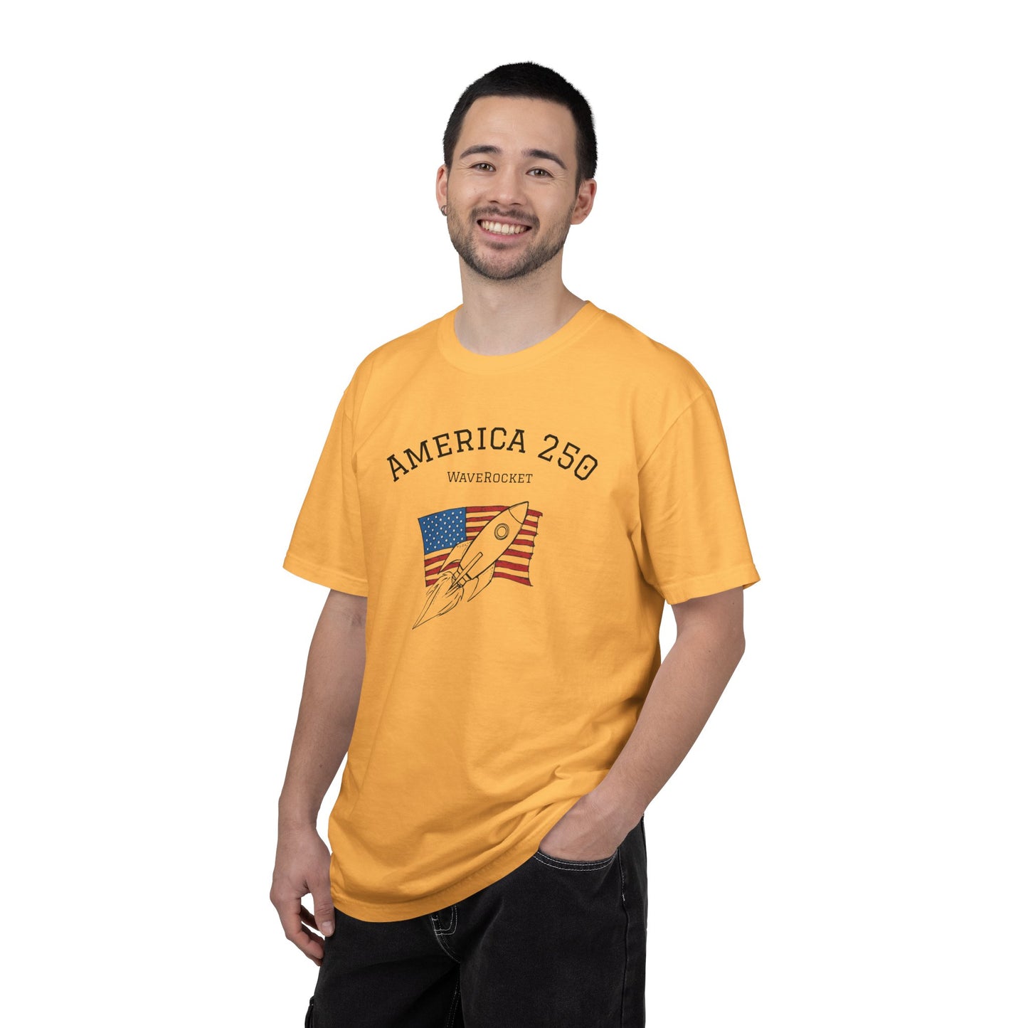 T-Shirt: America 250 WaveRocket