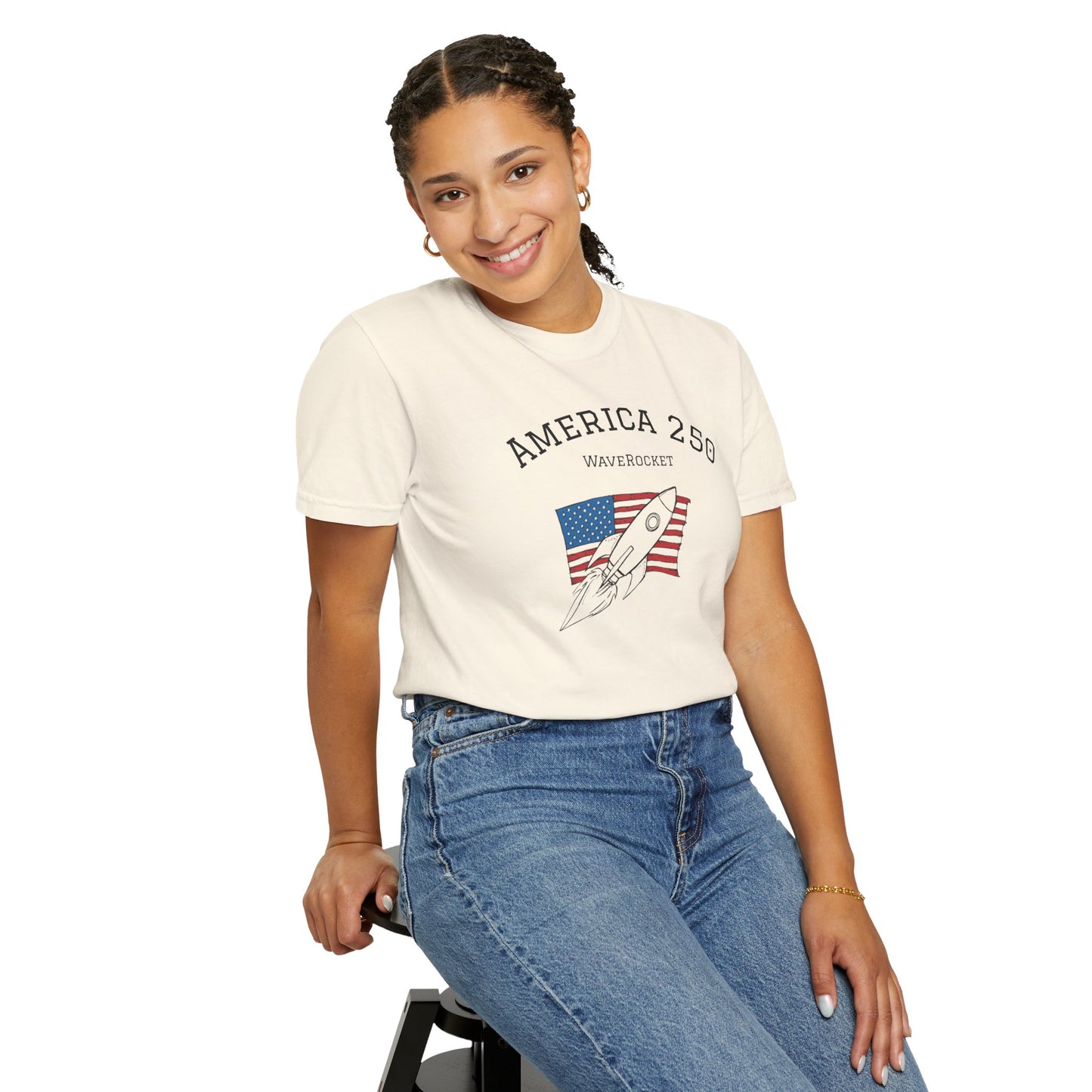 T-Shirt: America 250 WaveRocket