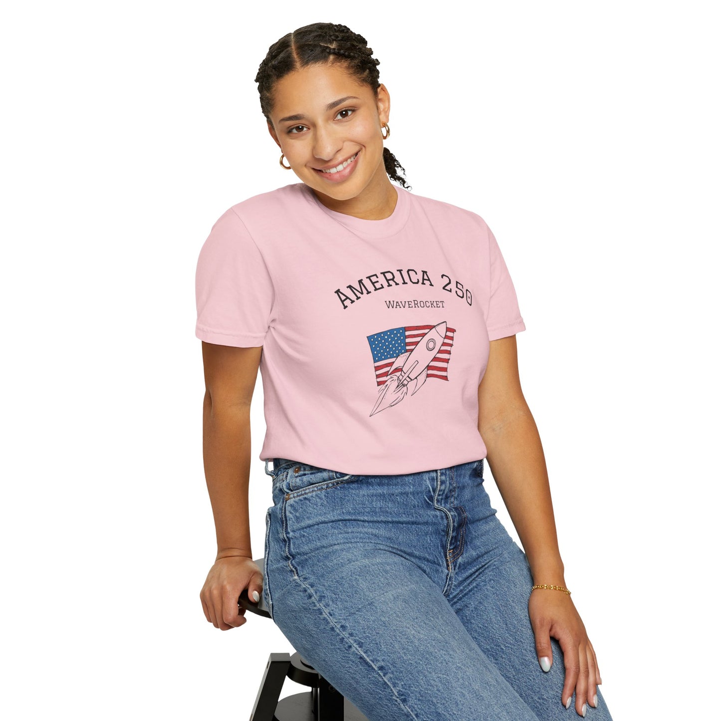 T-Shirt: America 250 WaveRocket