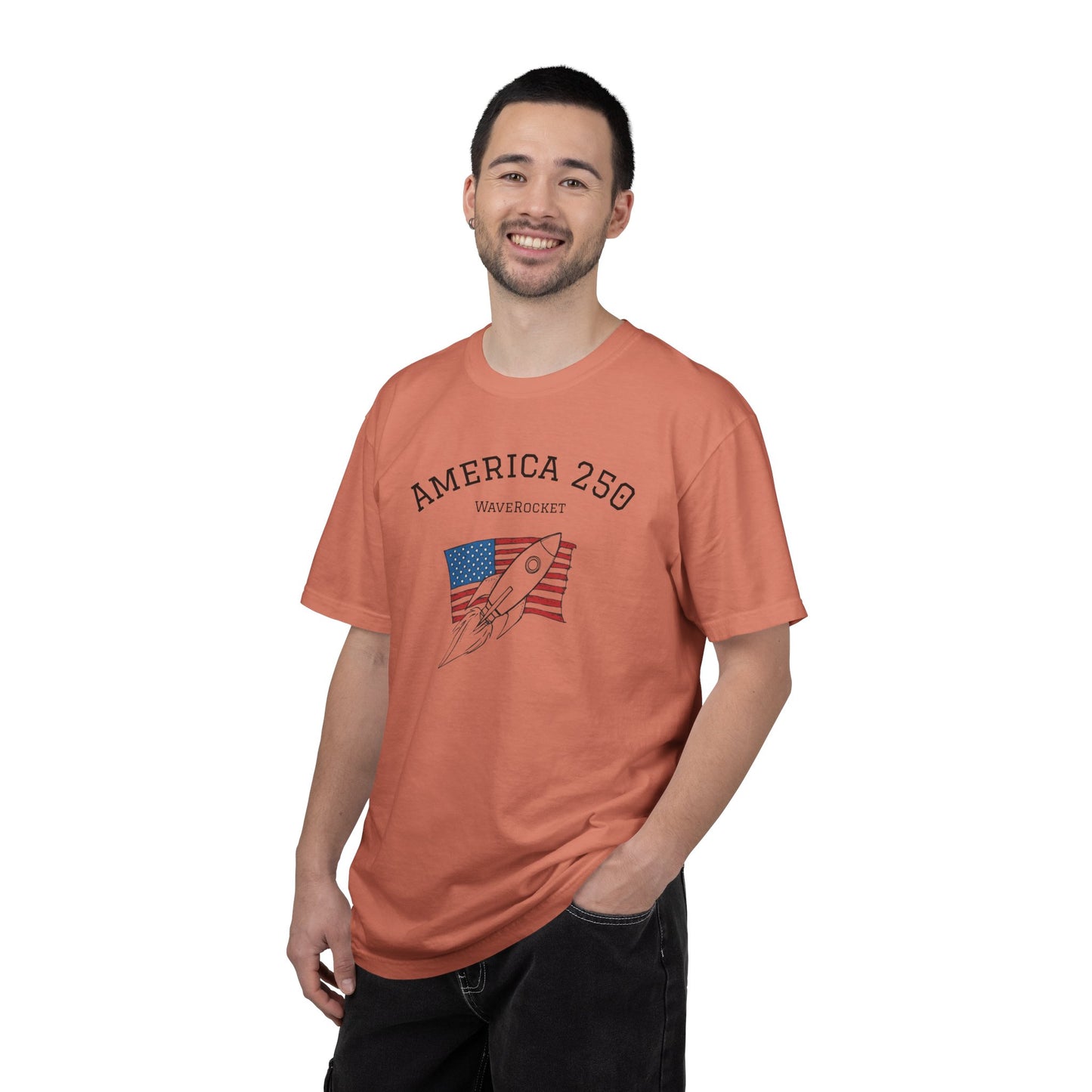 T-Shirt: America 250 WaveRocket