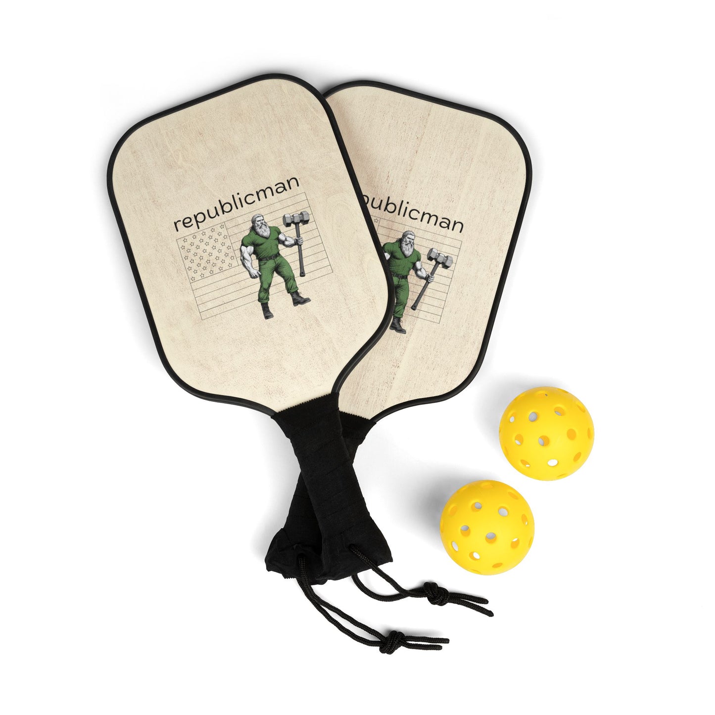 Pickleball Paddle Set: Republicman Warrior