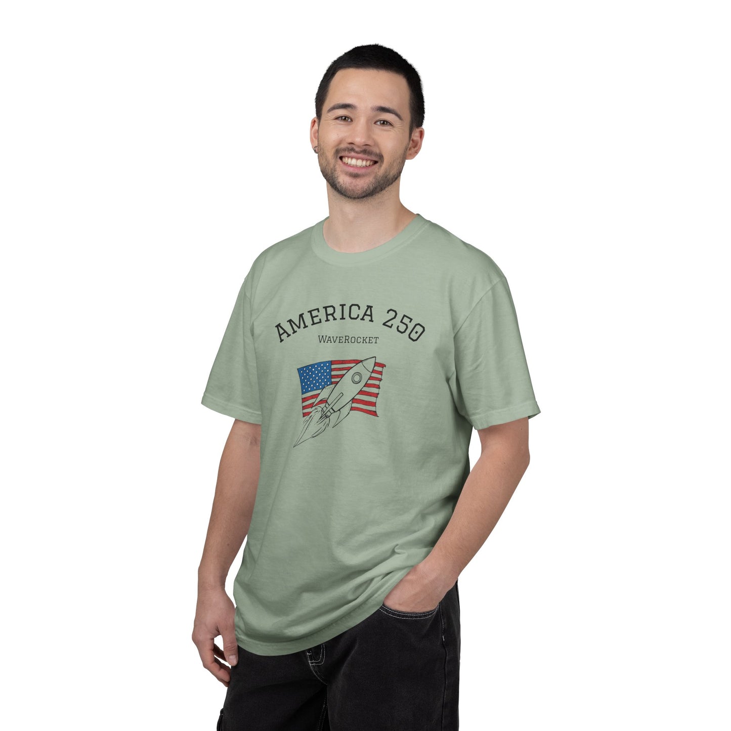 T-Shirt: America 250 WaveRocket