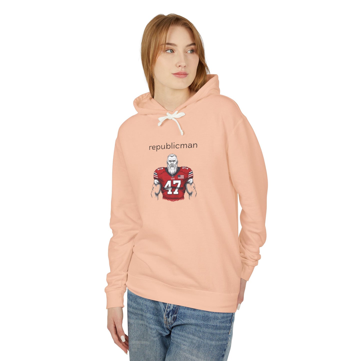 Hoodie: Republicman Football Player
