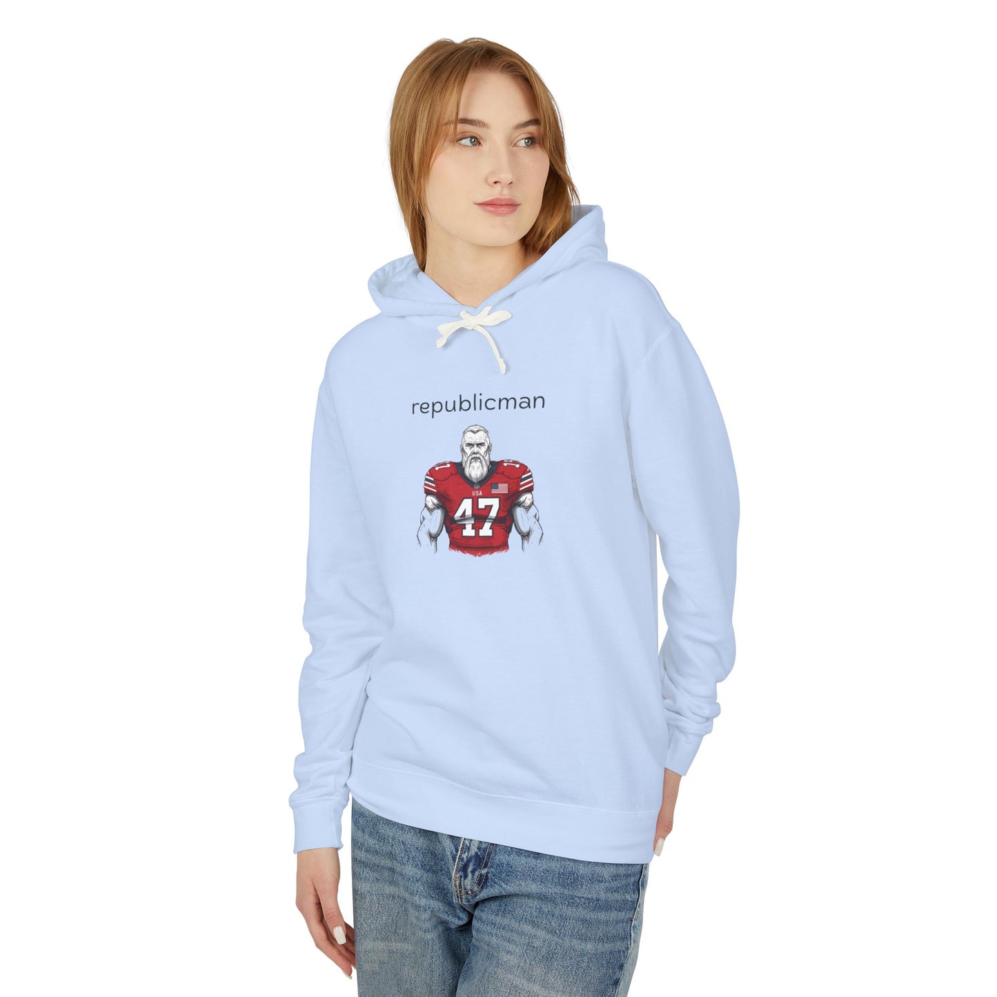 Hoodie: Republicman Football Player