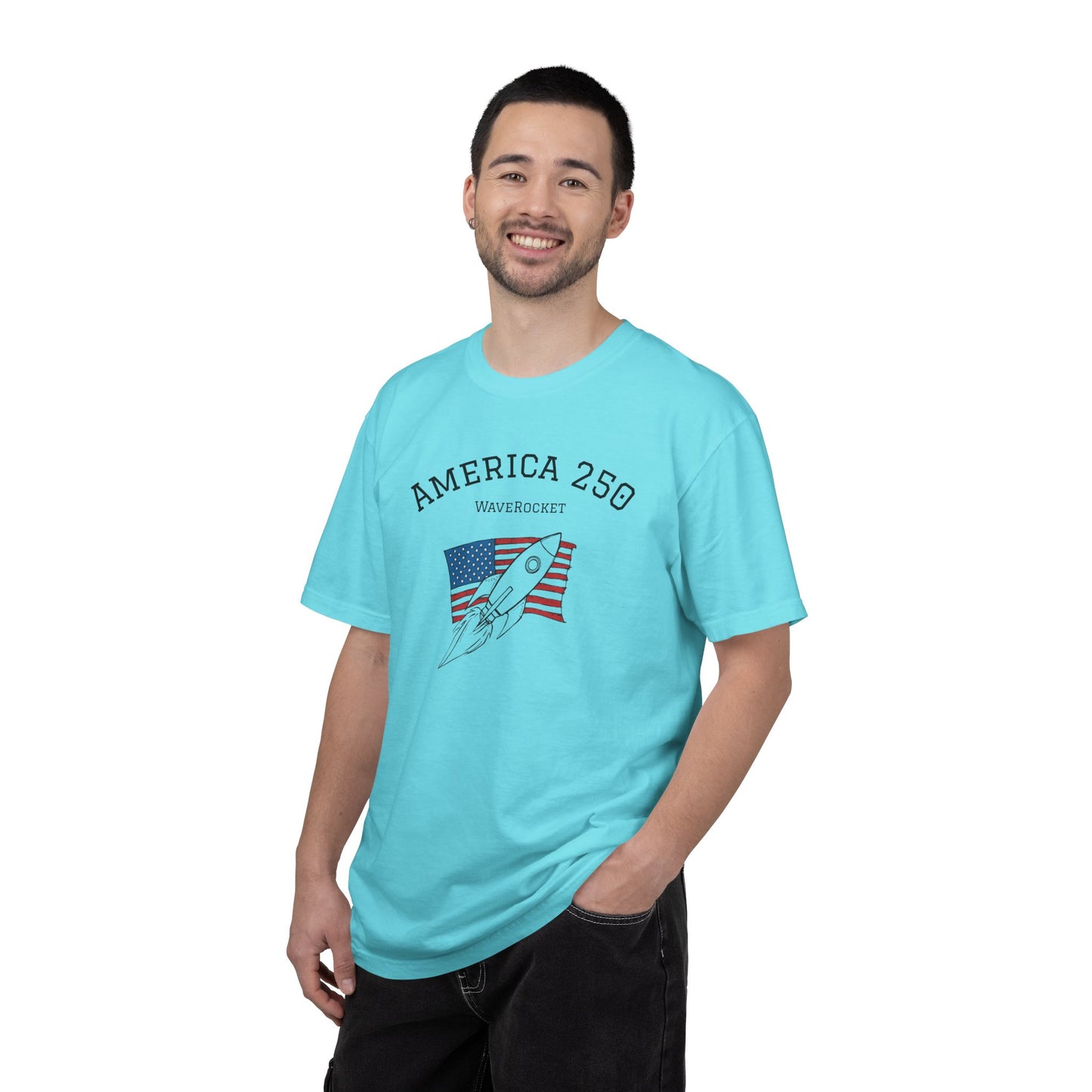 T-Shirt: America 250 WaveRocket